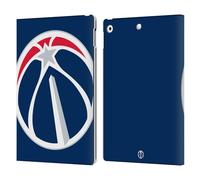 Head Case Designs Officially Licensed NBA Oversized Washington Wizards Logo Leather Wallet Case Compatible With Apple iPad 10.2 2019/2020/2021