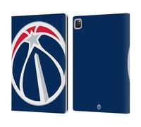 Head Case Designs Officially Licensed NBA Oversized Washington Wizards Logo Leather Wallet Case Compatible With Apple iPad Pro 12.9 2020/2021/2022