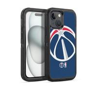 Head Case Designs Officially Licensed NBA Oversized Washington Wizards Logo Ultra-Armoured Shockproof Case [Military Grade Protection] Compatible With Apple iPhone 15