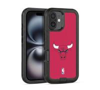 Head Case Designs Officially Licensed NBA Plain Chicago Bulls Ultra-Armoured Shockproof Case [Military Grade Protection] Compatible With Apple iPhone 16