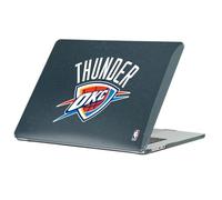Head Case Designs Officially Licensed NBA Primary Oklahoma City Thunder Logo Black Glitter Hard Crystal Armour Laptop Case compatible with MacBook Air 13.6" A2681/A3113/A3240 2022/2024/2025
