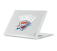Head Case Designs Officially Licensed NBA Primary Oklahoma City Thunder Logo Clear Glitter Hard Crystal Armour Laptop Case compatible with MacBook Air 13.6" A2681/A3113/A3240 2022/2024/2025