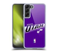 Head Case Designs Officially Licensed NBA Purple Design Utah Jazz Logo Gel Case [Military Grade Protection] Compatible with Samsung Galaxy S22+ 5G and Compatible with MagSafe