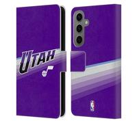 Head Case Designs Officially Licensed NBA Purple Design Utah Jazz Logo Leather Wallet Case Compatible With Samsung Galaxy S25