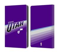 Head Case Designs Officially Licensed NBA Purple Design Utah Jazz Logo Leather Wallet Case Compatible With Amazon Kindle Paperwhite 6