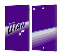 Head Case Designs Officially Licensed NBA Purple Design Utah Jazz Logo Leather Wallet Case Compatible With Apple iPad 10.2 2019/2020/2021