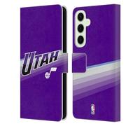 Head Case Designs Officially Licensed NBA Purple Design Utah Jazz Logo Leather Wallet Case Compatible With Samsung Galaxy S25+