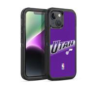 Head Case Designs Officially Licensed NBA Purple Design Utah Jazz Logo Ultra-Armoured Shockproof Case [Military Grade Protection] Compatible With Apple iPhone 14