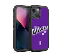 Head Case Designs Officially Licensed NBA Purple Design Utah Jazz Logo Ultra-Armoured Shockproof Case [Military Grade Protection] Compatible With Apple iPhone 13