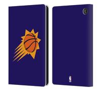 Head Case Designs Officially Licensed NBA Purple Phoenix Suns Logo Leather Wallet Case Compatible With Amazon Fire 7 2022