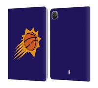 Head Case Designs Officially Licensed NBA Purple Phoenix Suns Logo Leather Wallet Case Compatible With Apple iPad Pro 11 2020/2021 / 2022