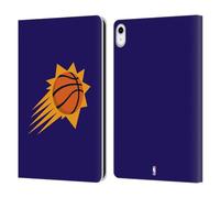 Head Case Designs Officially Licensed NBA Purple Phoenix Suns Logo Leather Wallet Case Compatible With Apple iPad 10.9 2022/2025