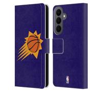 Head Case Designs Officially Licensed NBA Purple Phoenix Suns Logo Leather Wallet Case Compatible With Samsung Galaxy S26 Plus