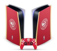 Head Case Designs Officially Licensed NBA Red Design Atlanta Hawks Logo Vinyl Faceplate Gaming Skin Decal Compatible With Sony PlayStation 5 PS5 Digital Edition Console and DualSense Controller