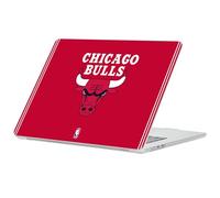 Head Case Designs Officially Licensed NBA Red Design Chicago Bulls Logo Clear Hard Crystal Armour Laptop Case Compatible with MacBook Air 13.6" A2681/A3113/A3240 2022/2024/2025
