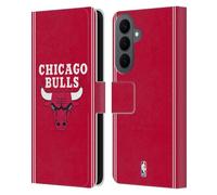 Head Case Designs Officially Licensed NBA Red Design Chicago Bulls Logo Leather Wallet Case Compatible With Samsung Galaxy S26 Plus