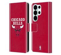 Head Case Designs Officially Licensed NBA Red Design Chicago Bulls Logo Leather Wallet Case Compatible With Samsung Galaxy S26 Ultra