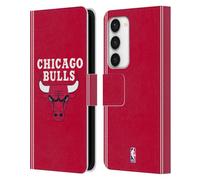Head Case Designs Officially Licensed NBA Red Design Chicago Bulls Logo Leather Wallet Case Compatible With Samsung Galaxy S23 5G