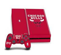 Head Case Designs Officially Licensed NBA Red Design Chicago Bulls Logo Vinyl Sticker Gaming Skin Decal Cover Compatible With Sony PlayStation 4 PS4 Console and DualShock 4 Controller Bundle
