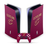 Head Case Designs Officially Licensed NBA Red Design Cleveland Cavaliers Logo Vinyl Faceplate Gaming Skin Decal Compatible With Sony PlayStation 5 PS5 Digital Edition Console and DualSense Controller