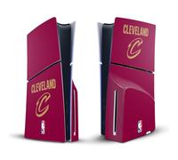 Head Case Designs Officially Licensed NBA Red Design Cleveland Cavaliers Logo Vinyl Sticker Gaming Skin Decal Cover Compatible With Sony PlayStation 5 PS5 Slim Disc Edition Console