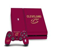 Head Case Designs Officially Licensed NBA Red Design Cleveland Cavaliers Logo Vinyl Sticker Gaming Skin Decal Cover Compatible With Sony PlayStation 4 PS4 Console and DualShock 4 Controller Bundle