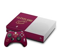 Head Case Designs Officially Licensed NBA Red Design Cleveland Cavaliers Logo Vinyl Sticker Gaming Skin Decal Cover Compatible With Xbox One S Console and Controller Bundle