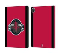 Head Case Designs Officially Licensed NBA Red Design Houston Rockets Logo Leather Wallet Case Compatible With Apple iPad Pro 12.9 2020/2021/2022
