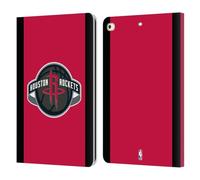 Head Case Designs Officially Licensed NBA Red Design Houston Rockets Logo Leather Wallet Case Compatible With Apple iPad 9.7 2017 / iPad 9.7 2018
