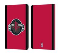 Head Case Designs Officially Licensed NBA Red Design Houston Rockets Logo Leather Wallet Case Compatible With Kindle Paperwhite 1/2 / 3