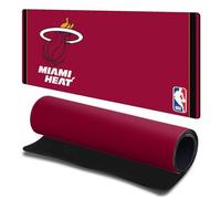 Head Case Designs Officially Licensed NBA Red Design Miami Heat Logo 23.62 x 11.81 x 0.12 inches (600 x 300 mm) - L Gaming Office Desk PC Keyboard Mouse Mat Pad