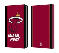 Head Case Designs Officially Licensed NBA Red Design Miami Heat Logo Leather Wallet Case Compatible With Kindle Paperwhite 5 (2021)