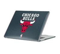 Head Case Designs Officially Licensed NBA Red Design Text Chicago Bulls Logo Black Glitter Hard Crystal Armour Laptop Case compatible with MacBook Air 13.6" A2681/A3113/A3240 2022/2024/2025