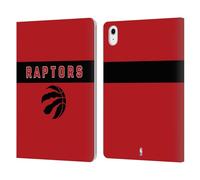 Head Case Designs Officially Licensed NBA Red Design Toronto Raptors Logo Leather Wallet Case Compatible With Apple iPad Air 11 2020/2022/2024/2025