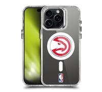 Head Case Designs Officially Licensed NBA Red Hawk Atlanta Hawks Logo Shockproof Bumper Case [Military Grade Protection] Compatible with Apple iPhone 15 Pro Max and Compatible with MagSafe
