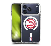 Head Case Designs Officially Licensed NBA Red Hawk Atlanta Hawks Logo Shockproof Bumper Case [Military Grade Protection] Compatible with Apple iPhone 17 Pro Max and Compatible with MagSafe