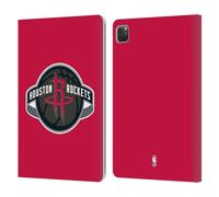 Head Case Designs Officially Licensed NBA Red Houston Rockets Logo Leather Wallet Case Compatible With Apple iPad Pro 11 2020/2021 / 2022