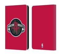 Head Case Designs Officially Licensed NBA Red Houston Rockets Logo Leather Wallet Case Compatible With Kindle Paperwhite 5 (2021)