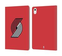 Head Case Designs Officially Licensed NBA Red Portland Trail Blazers Logo Leather Wallet Case Compatible With Apple iPad Air 11 2020/2022/2024/2025