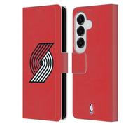 Head Case Designs Officially Licensed NBA Red Portland Trail Blazers Logo Leather Wallet Case Compatible With Samsung Galaxy S26