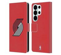 Head Case Designs Officially Licensed NBA Red Portland Trail Blazers Logo Leather Wallet Case Compatible With Samsung Galaxy S26 Ultra