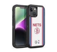 Head Case Designs Officially Licensed NBA Retro Design Brooklyn Nets Logo Ultra-Armoured Shockproof Case [Military Grade Protection] Compatible With Apple iPhone 14