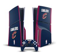 Head Case Designs Officially Licensed NBA Retro Design Cleveland Cavaliers Logo Vinyl Sticker Gaming Skin Decal Compatible With Sony PlayStation 5 PS5 Slim Disc Edition Console & DualSense Controller