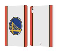 Head Case Designs Officially Licensed NBA Retro Design Golden State Warriors Logo Leather Wallet Case Compatible With Apple iPad Air 11 2020/2022/2024/2025