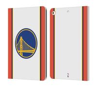Head Case Designs Officially Licensed NBA Retro Design Golden State Warriors Logo Leather Wallet Case Compatible With Apple iPad 9.7 2017 / iPad 9.7 2018