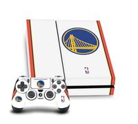 Head Case Designs Officially Licensed NBA Retro Design Golden State Warriors Logo Vinyl Sticker Gaming Skin Decal Cover Compatible With Sony PlayStation 4 PS4 Console and DualShock 4 Controller Bundle