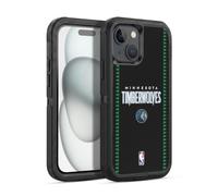 Head Case Designs Officially Licensed NBA Retro Design Minnesota Timberwolves Logo Ultra-Armoured Shockproof Case [Military Grade Protection] Compatible With Apple iPhone 15