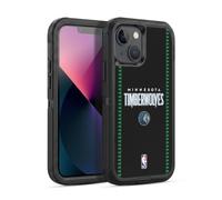 Head Case Designs Officially Licensed NBA Retro Design Minnesota Timberwolves Logo Ultra-Armoured Shockproof Case [Military Grade Protection] Compatible With Apple iPhone 13