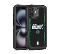 Head Case Designs Officially Licensed NBA Retro Design Minnesota Timberwolves Logo Ultra-Armoured Shockproof Case [Military Grade Protection] Compatible With Apple iPhone 16