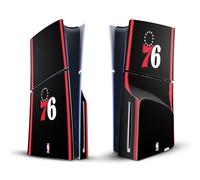 Head Case Designs Officially Licensed NBA Retro Design Philadelphia 76ers Logo Vinyl Sticker Gaming Skin Decal Cover Compatible With Sony PlayStation 5 PS5 Slim Disc Edition Console